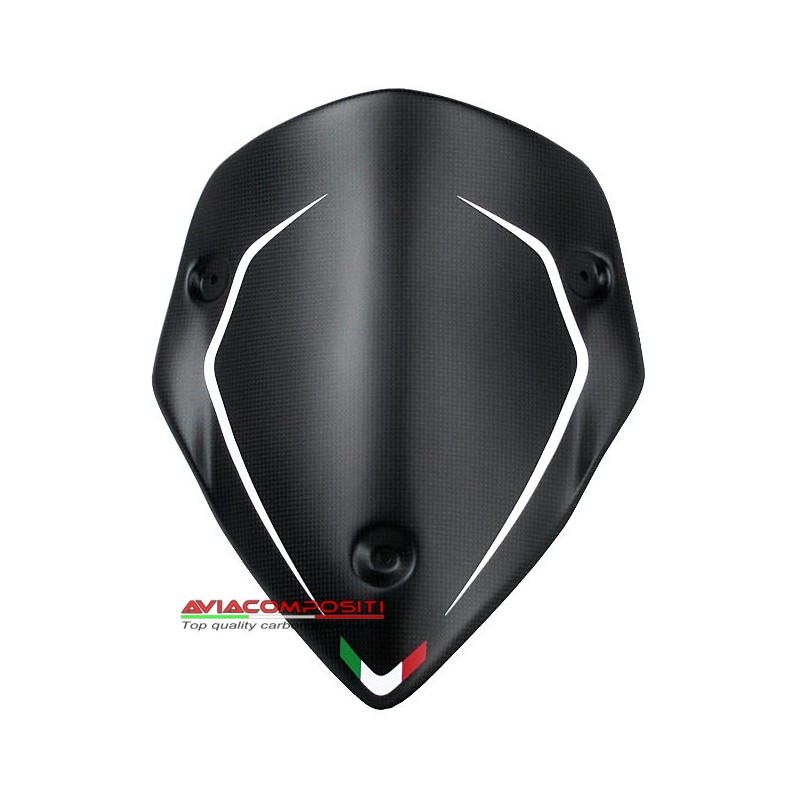 Windshield Multistrada 1260-950-Enduro with white stripes and Italian flag - years 2015-2022