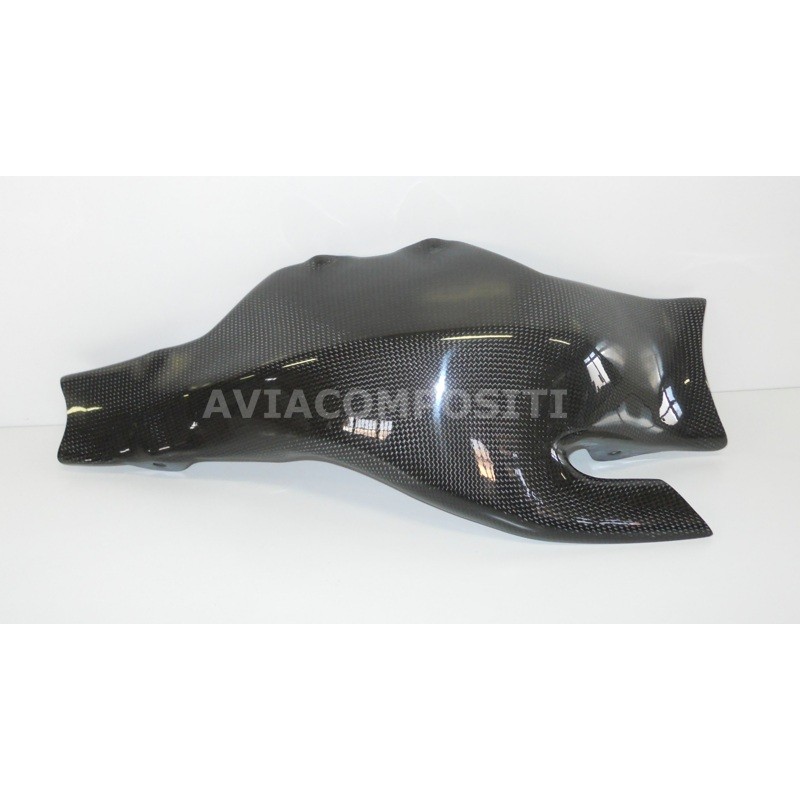 Cover in carbon for swingarm plus low chain guard for Ducati Multistrada 1100