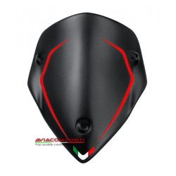 Windshield for Ducati Multistrada 1260-950-Enduro with red stripes and Italian flag - years 2015-2022