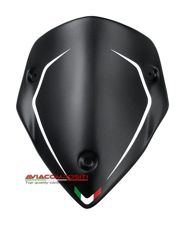Cupolino Multistrada 1260-950-Enduro con strisce bianche e tricolore - anni 2015-2022