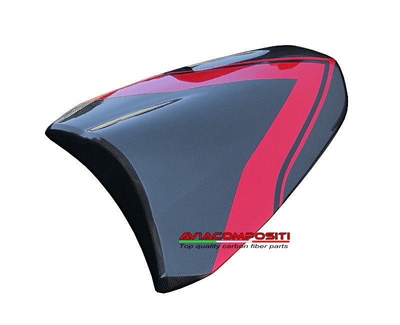 Codino in carbonio con fasce rosse per Ducati Multistrada 1200 2010-2014