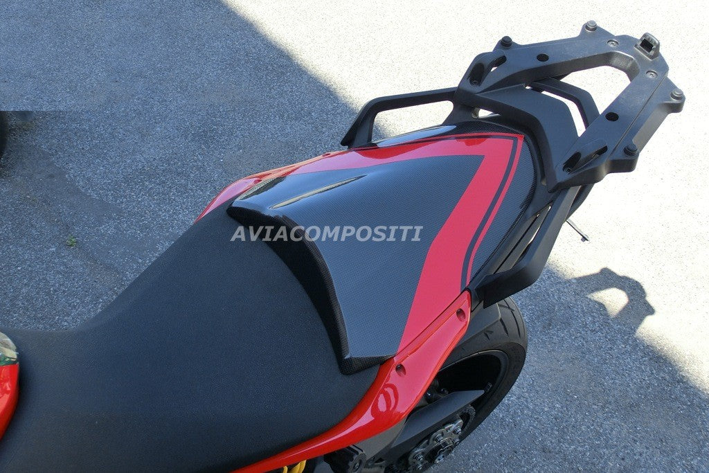 Codino in carbonio con fasce rosse per Ducati Multistrada 1200 2010-2014