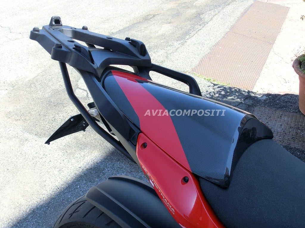 Carbon fiber tail for Ducati Multistrada 1200 2010-2014 with Italian tricolor painting