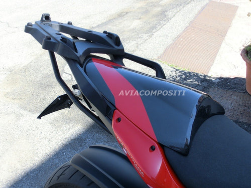 Carbon fiber tail for Ducati Multistrada 1200 2010-2014 with Italian tricolor painting