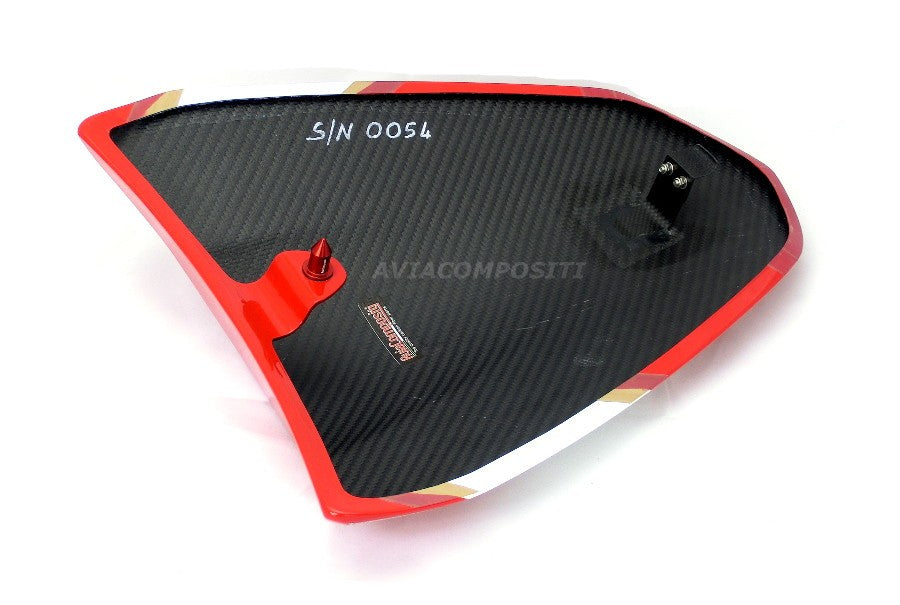 Carbon fiber tail for Ducati Multistrada 1200 2010-2014 with Italian tricolor painting