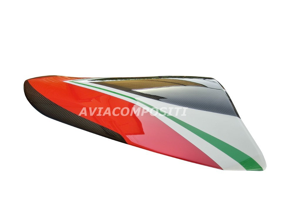 Codino per Multistrada 1200 2010-2014 in Carbonio con verniciatura tricolore