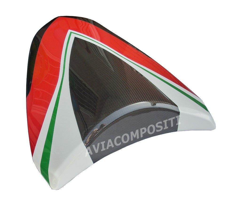 Codino per Multistrada 1200 2010-2014 in Carbonio con verniciatura tricolore