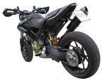Codino in carbonio per Hypermotard 1100 -796 con monoscarico con nostro kit porta targa in carbonio cod. D0101