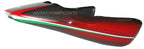 Codino in carbonio verniciato tricolore per Hypermotard 1100 -796 con monoscarico