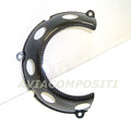 Clutch cover Ducati open 1/3 with radial vents without protection in polycarbonate