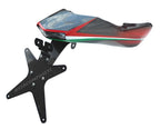 Codino in carbonio verniciato tricolore per Hypermotard 1100 -796 con monoscarico