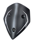Cupolino in carbonio per Multistrada 1200 anni 2010-2012 con strisce bianche - finitura opaca