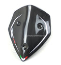 Cupolino in carbonio per Multistrada 1200 anni 2010-2012 con strisce bianche - tricolore e logo Aviacompositi