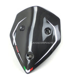 Cupolino in carbonio per Multistrada 1200 anni 2010-2012 con strisce bianche - tricolore e logo Aviacompositi