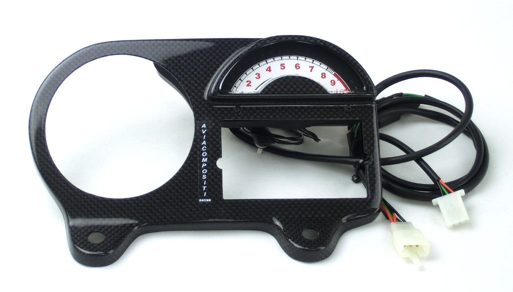 Contagiri per Ducati Monster '93 - '99 - scala bianca-led Rossi