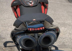 Carbon fiber tail for Ducati Hypermotard 1100-796 twin exhaust with Led rear light