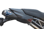 Carbon fiber tail for Ducati Hypermotard 1100-796 twin exhaust with Led rear light