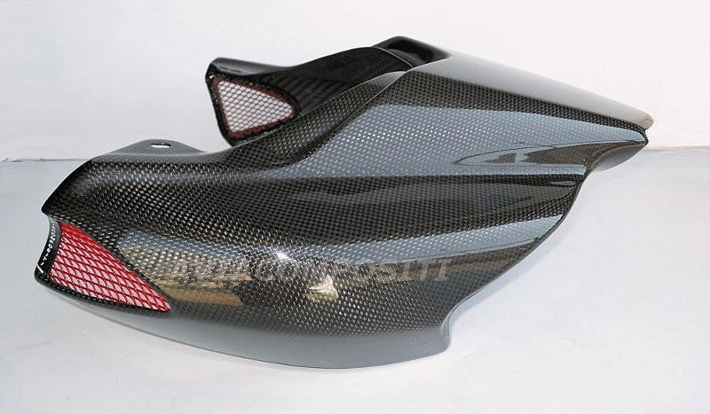 Carbon fiber tail for Ducati Hypermotard 1100-796 twin exhaust with Led rear light