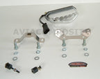 Carbon fiber tail for Ducati Hypermotard 1100-796 twin exhaust with Led rear light