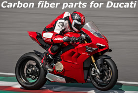 Carbon fiber parts for Ducati