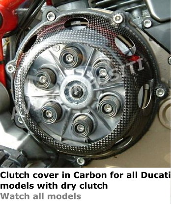 Clutch cover for Ducaati models